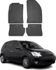 2002-2008 Ford Fiesta MK5 podlahové rohože gumové černé 4 Náhled obrázku produktu 1