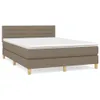 Boxspringbett mit Matratze Taupe 140x200 cm Stoff Produktbild-Vorschau 2