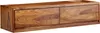 WOHNLING Lowboard Hängend Sheesham Massivholz 108x25x34 cm Produktbild-Vorschau 1