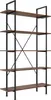 Etagère bibliothèque GLASGOW style industriel 106 x 34,5 x Voir les images du produit 8