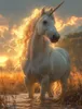 CALVENDO Puzzle Sonnenuntergangszauber: Ein weißes Einhorn Produktbild-Vorschau 3