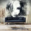 Muralo Vlies Fototapete Frau PORTRÄT Aquarell Abstraktion Produktbild-Vorschau 8