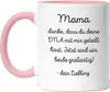 Mama Danke dass du DNA geteilt hast Tasse Rosa Lustiges Produktbild-Vorschau 1