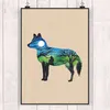 Mr. & Mrs. Panda Bild Fuchs Landschaft DIN A5 - Geschenk, Produktbild-Vorschau 2