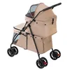 Klappbarer Hundewagen,2 Etagen Hundewagen für Kleine Hunde Produktbild-Vorschau 5