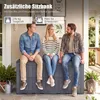 COSTWAY Gartenbox 455L wetterfest, 2in1 Auflagenbox & Produktbild-Vorschau 3