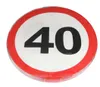 40. Geburtstag Verkehrsschild 20 Servietten Produktbild-Vorschau 3