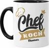 personalisierte Kaffeetasse Chefkoch mit anpassbarem Namen Produktbild-Vorschau 2