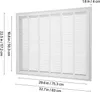 Griglia di ventilazione VEVOR 83x57,2x4 cm, per aperture di Anteprima dell’immagine prodotto 8