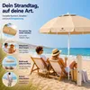 Fleau Goods Luxus-Sonnenschirm-Set 180 cm – UV-Schutz – Produktbild-Vorschau 5