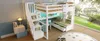 Sweiko Lit mezzanine 140x200 avec bureau et étagères, deux Voir les images du produit 16