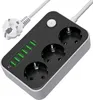 FORSMANO Ciabatta elettrica a 3 prese con 6 USB, spina Anteprima dell’immagine prodotto 1