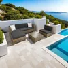 tectake® Aluminium Rattan Lounge wetterfest und Produktbild-Vorschau 9