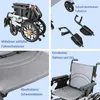 Elektrorollstuhl Faltbar Leicht bis 150 kg, 500W Motor, Produktbild-Vorschau 4