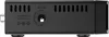 The back view of a black DVB-T2 receiver. Podgląd zdjęcia produktu