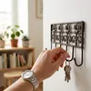 Schlüsselleiste im Landhausstil | 6 Haken Metall Produktbild-Vorschau 2