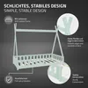 A diagram of a children's bed with callouts highlighting its features. Produktbild-Vorschau