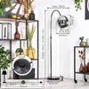 Cesaro Stehlampe aus Metall/Glas in Schwarz/Chrom/Rauch im Produktbild-Vorschau 4