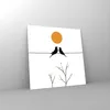 Bilder auf glas - Einteilig - Bild Vögel Sonne - 70x70cm - Produktbild-Vorschau 4