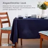 HOMESCAPES Tischdecke dunkelblau 137 x 178 cm, 100% Produktbild-Vorschau 8