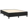 vidaXL Boxspringbett mit Matratze Schwarz 140x190 cm Samt - Produktbild-Vorschau 4