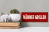 Holzschild Hinweis 27x10cm Männer Grillen Produktbild-Vorschau 5