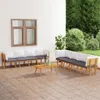 set da giardino da 8 pezzi con cuscini in legno massiccio Anteprima dell’immagine prodotto 22