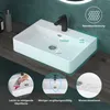doporro Keramik Waschbecken 42x42x12cm Handwaschbecken Weiß Produktbild-Vorschau 3