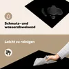 KitchenYeah© Herdabdeckplatte Schwarz - Einfarbig , Produktbild-Vorschau 2