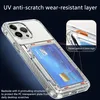 Hülle für iPhone 12 Pro Max Transparent Kartenfach Silikon Produktbild-Vorschau 8