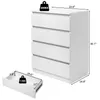 Commode 4 Tiroirs ALIGHTUP – Design Sans Poignée, Blanc, 60 Voir les images du produit 6
