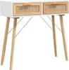 vidaXL Konsolentisch Weiß 80x30x75 cm Massivholz Kiefer Produktbild-Vorschau 1