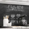Küchenrückwand selbstklebend Matt-Optik - BISTRO MENU - Produktbild-Vorschau 1