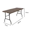 Floordirekt Klapptisch Miyako, Gartentisch klappbar 183x75 Produktbild-Vorschau 2