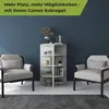 Coemo Eckregal Corner 120 aus Holz 4 Etagen Weiß Produktbild-Vorschau 7
