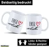 Huuraa Kaffeetasse Ense verliebt 330ml Weiß Keramik Produktbild-Vorschau 2