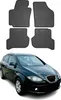 2004-2015 Seat Altea tappetini in gomma nero 4 pz Anteprima dell’immagine prodotto 1