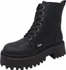 Buffalo Aspen Zip Schnürstiefel Schwarz Produktbild-Vorschau 3