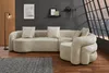 riess-ambiente Retro Wohnlandschaft VOGUE 290cm beige Samt Produktbild-Vorschau 4