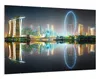Wallario Wandbild Singapur bei Nacht, Größe: 61 x 91,5 cm, Produktbild-Vorschau 2