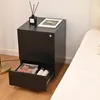 Cassettiera con rotelle xDays in metallo nero con serratura Anteprima dell’immagine prodotto 4