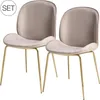 Stuhl Charlize 100 2er-Set Beige / Messing Produktbild-Vorschau 6