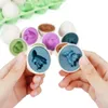 Leantoys Pädagogisches Eiersortierset Dinosaurier Puzzle 12 Produktbild-Vorschau 3