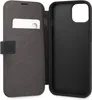 A black BMW branded phone case for an iPhone 13 Mini is shown open, revealing the inside compartments and the phone holder. Anteprima dell’immagine prodotto