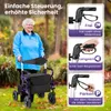 COSTWAY 2in1 rollator e sedia a rotelle pieghevole con Anteprima dell’immagine prodotto 6