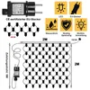 Diagram showing the features and dimensions of a net light. Produktbild-Vorschau