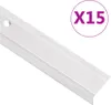 vidaXL Treppenkantenprofile in L-Form 15 Stk. Aluminium 100 Produktbild-Vorschau 5
