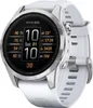 A close-up view of a white Garmin Epix Pro smartwatch with a silver bezel, displaying various metrics on its screen. Náhľad obrázku produktu