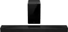A black soundbar and subwoofer are displayed against a white background. Náhled obrázku produktu