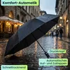 Kompakter Automatik-Regenschirm in Schwarz - Ø 95cm - Produktbild-Vorschau 2